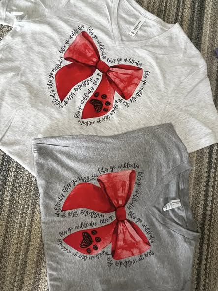 Concert merchandise t-shirt with band logo and tour dates printed